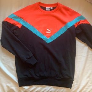 Puma Color Block Sweatshirt Crewneck